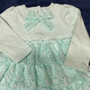 18 mos Mint long sleeved dress